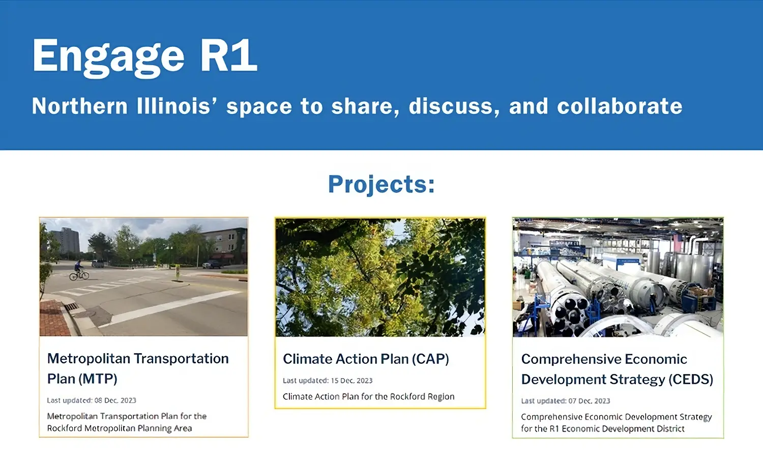 Engage R1. Northern Illinois' space to share, discuss, and colaborate.